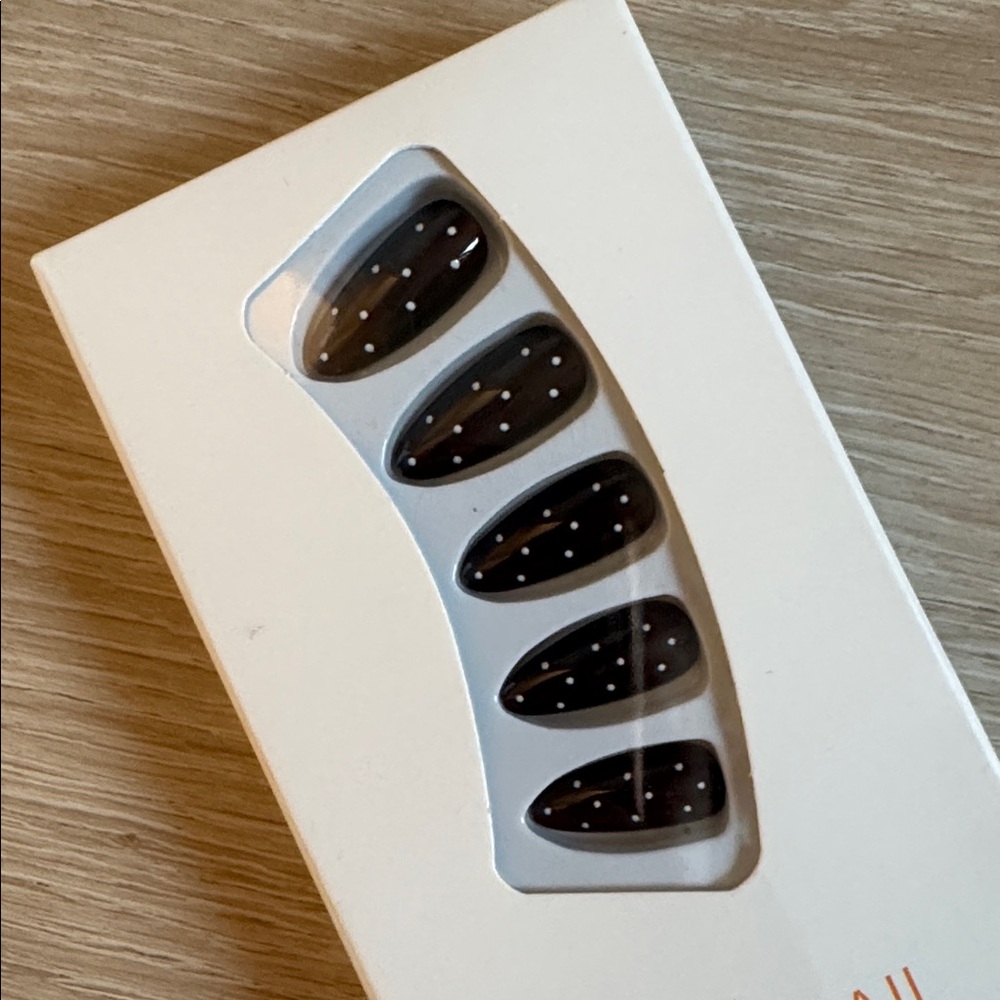 Polka Dot Metallic Cat-Eye Press On Nail Set NEW 🏷️ - Picture 3 of 4